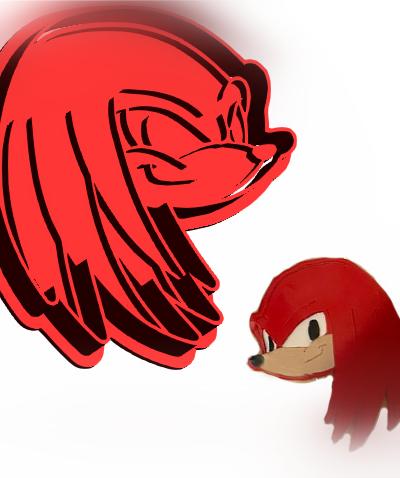 Knuckles - Cookie Cutter with Stamp 3d model