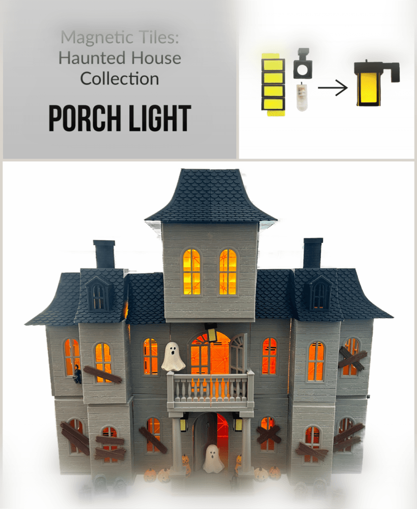 Magnetic Tiles Haunted House (PORCH LIGHT) 3d model