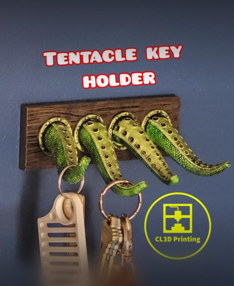 Tentacle Key Ring Holder 3d model