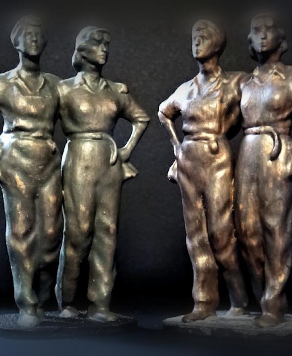 Women of Steel sculpture in Sheffield 3d model