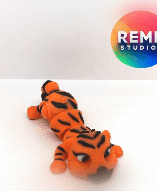  Flexi Tiger | Articulated Tiger no Support 3d model