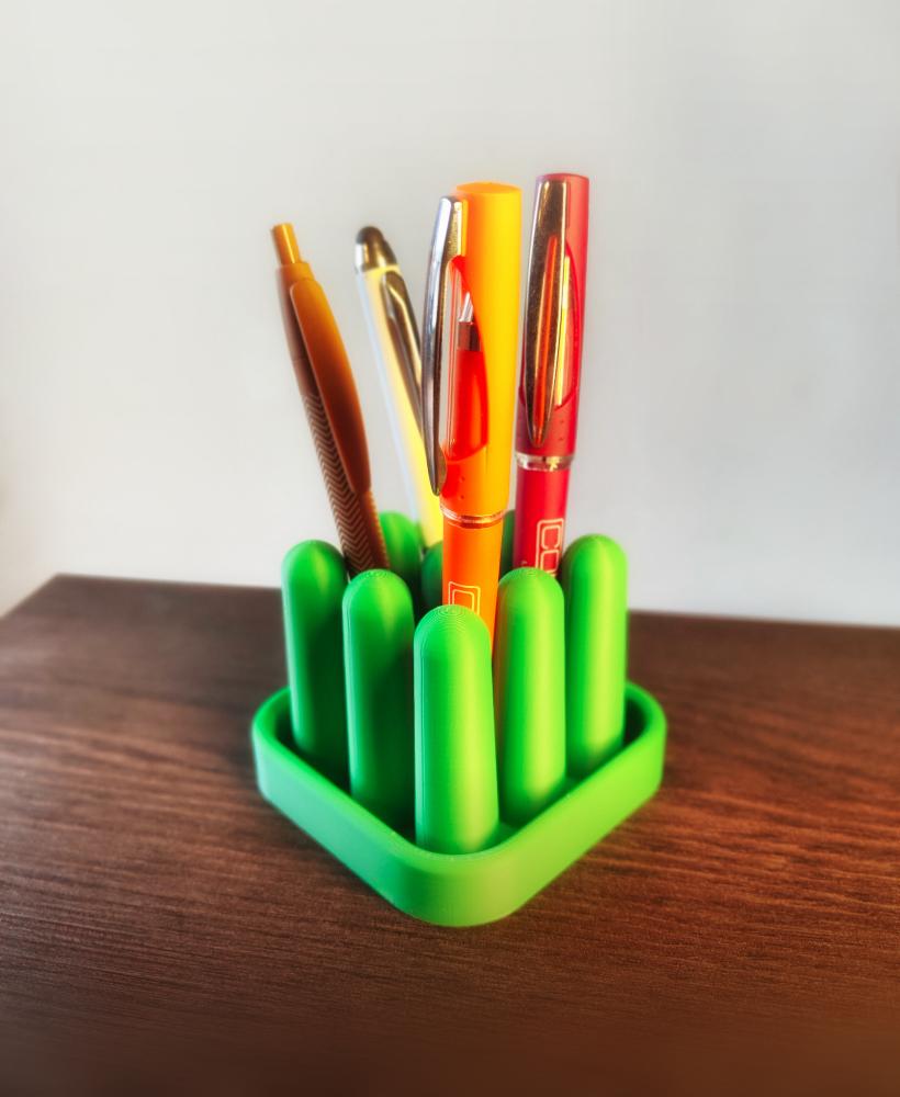 Green Pen Holder 3d model