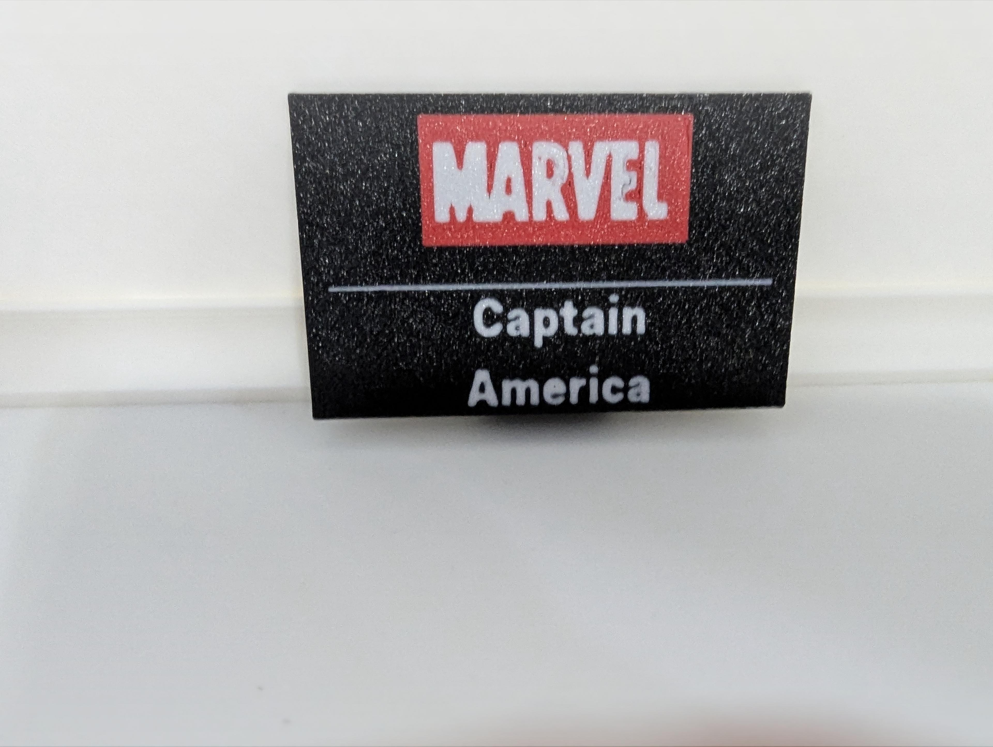 Captain America Multicolor Nameplates 3d model