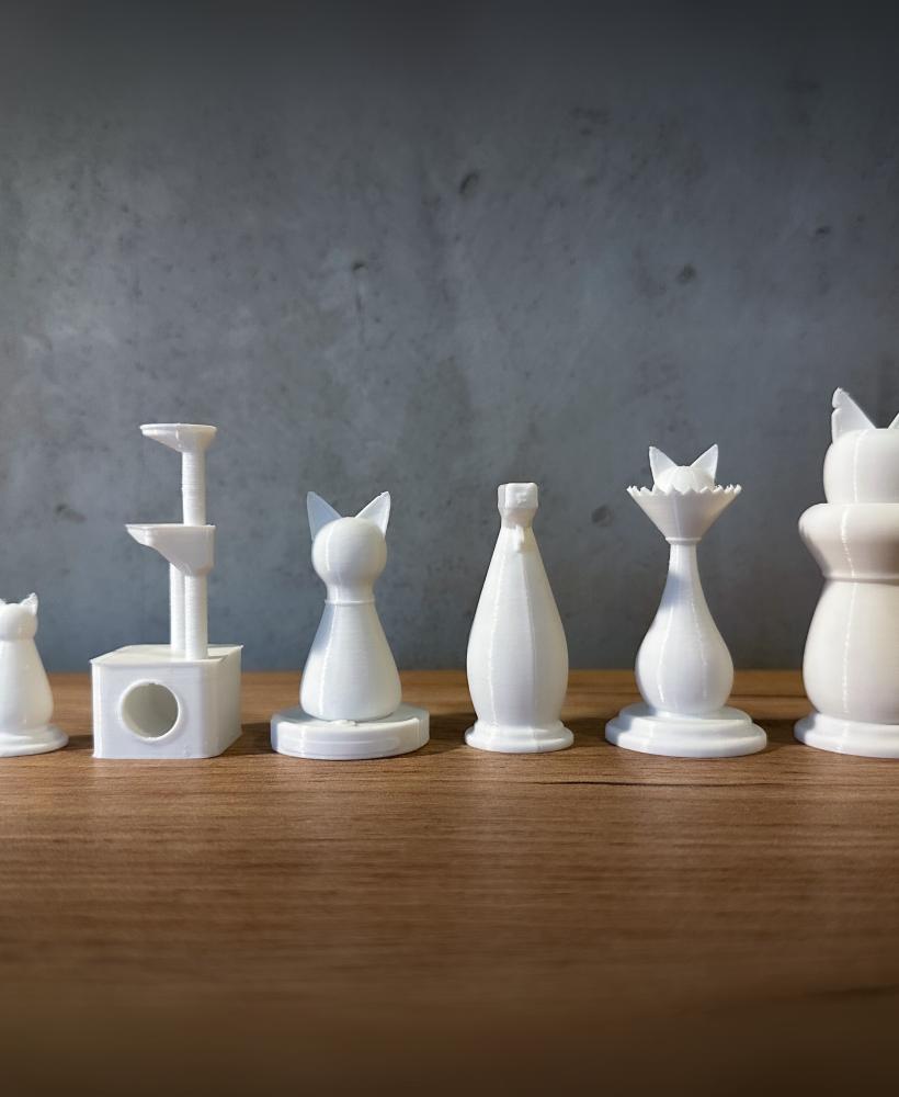 Cats of Chess The Purr-fect Strategy Set 3d model