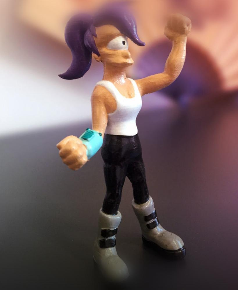 Leela from Futurama 3d model