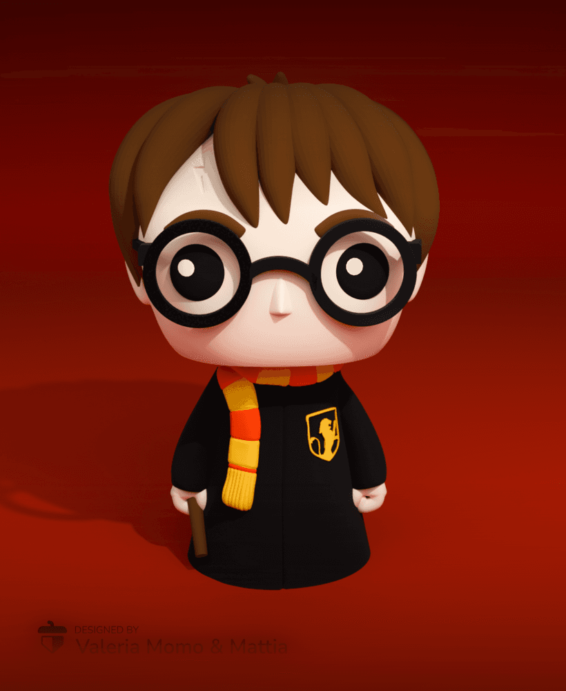 Harry Potter 3D Bobblehead Funko Pop! Style Figure 3d model