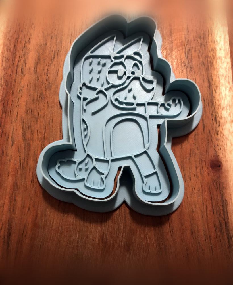 Bandit Cookie Cutters and Stamps 3d model