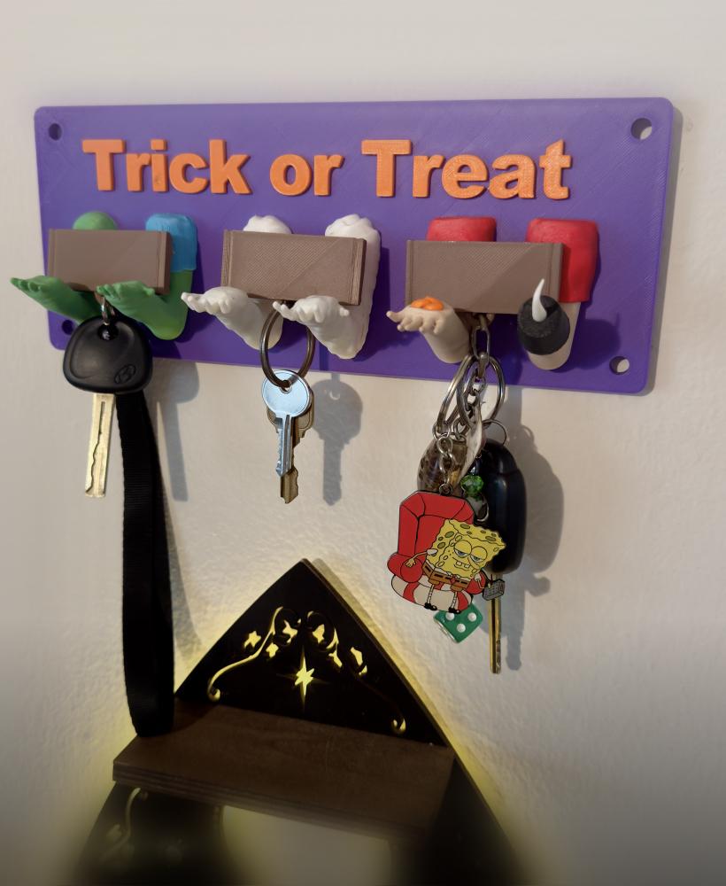 Halloween Keychain Hooks 3d model