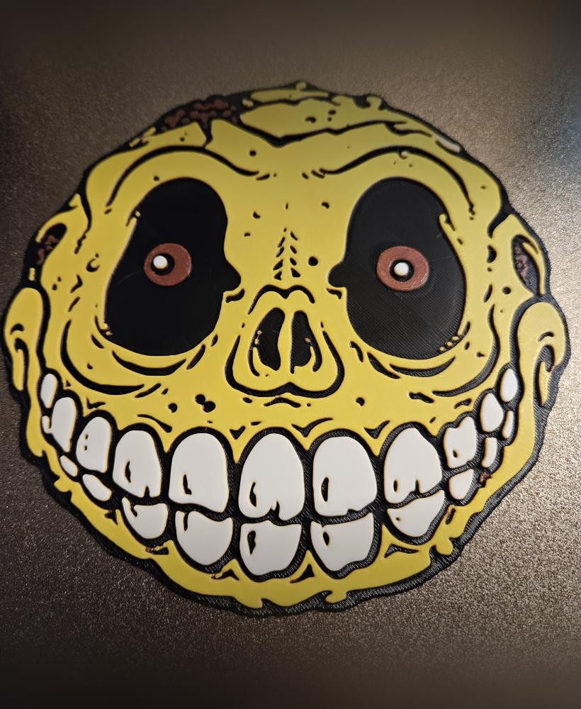 Madballs Skull Face Retro Decoration 3d model