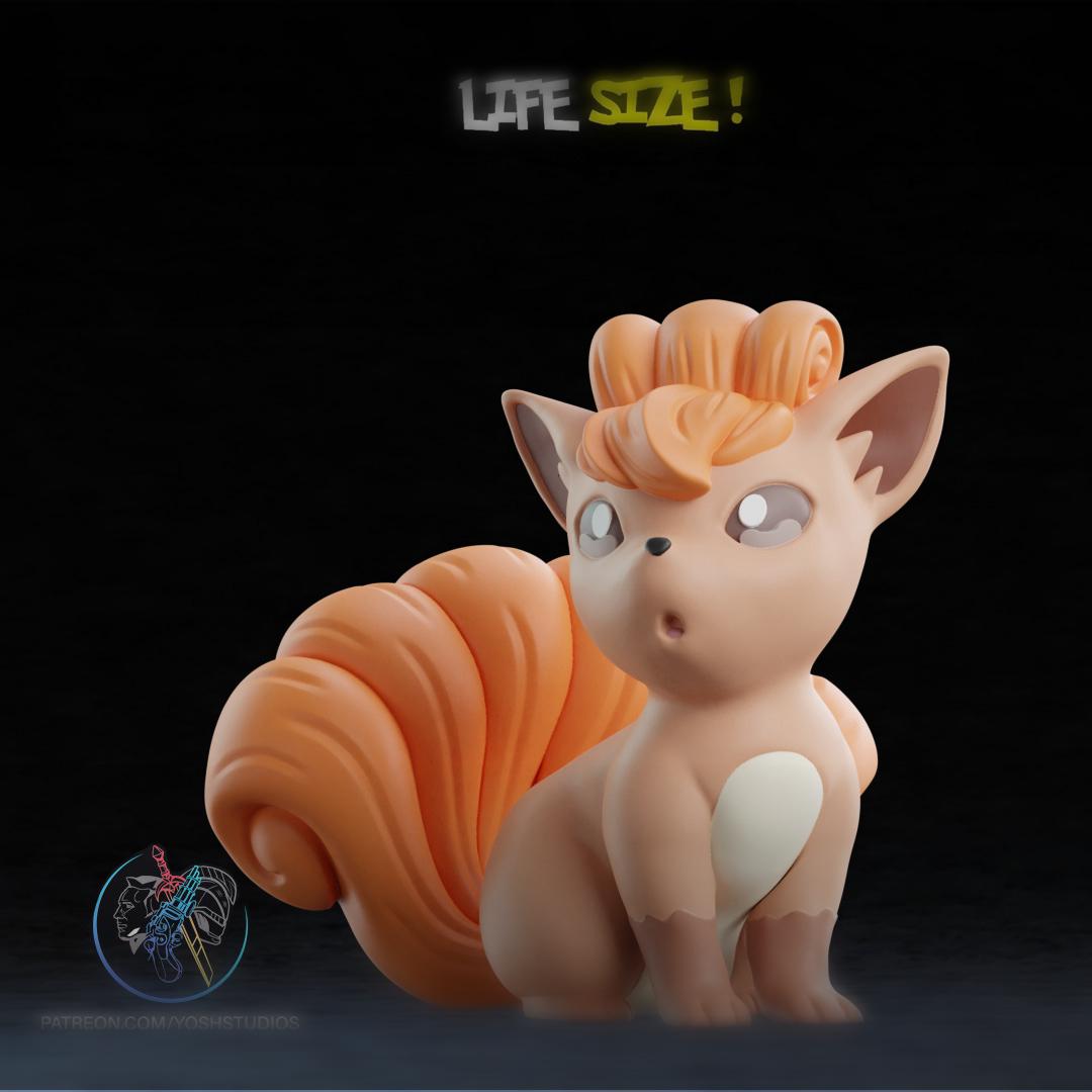 Life Sized Vulpix 3D Printer File STL 3d model