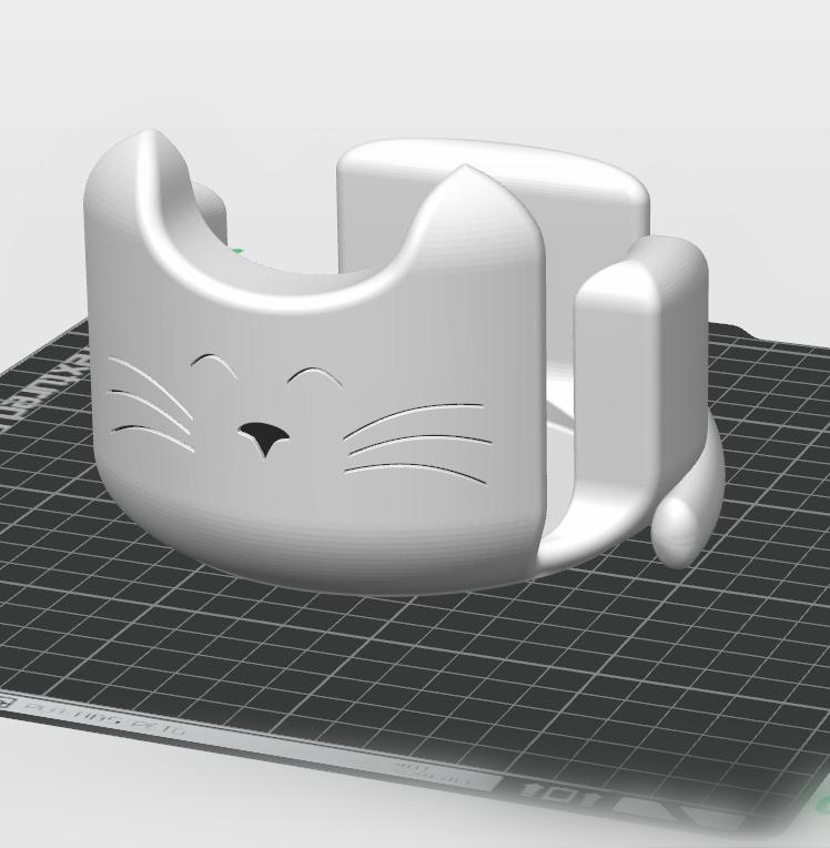 Cat Coaster Holder 3d model