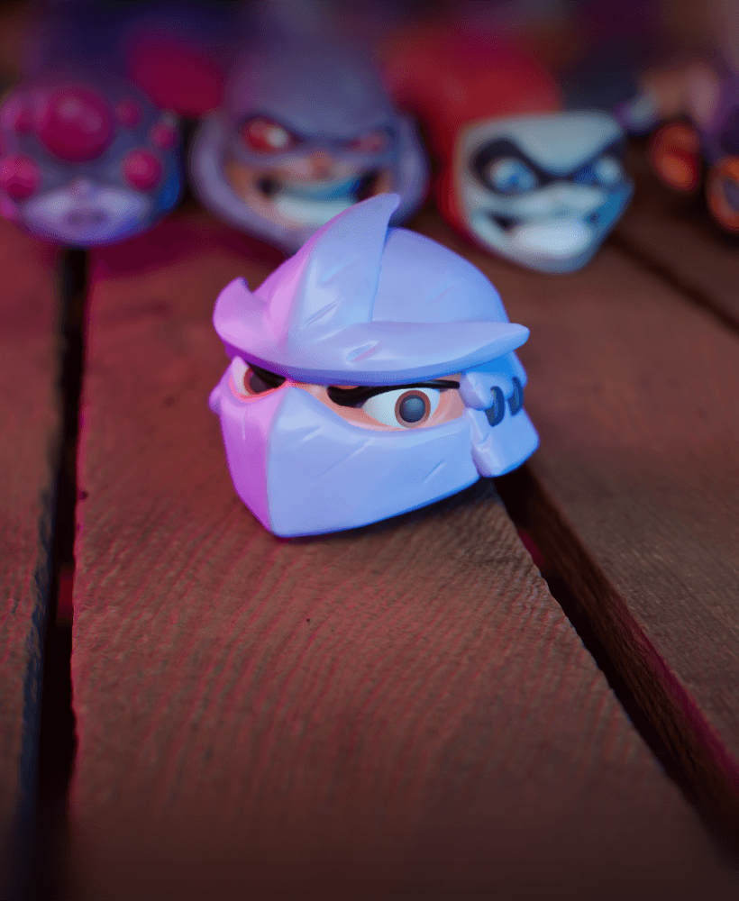 Li'l Shredder Head - #MASKtober - 80s Comic Fanart Collectible 3d model