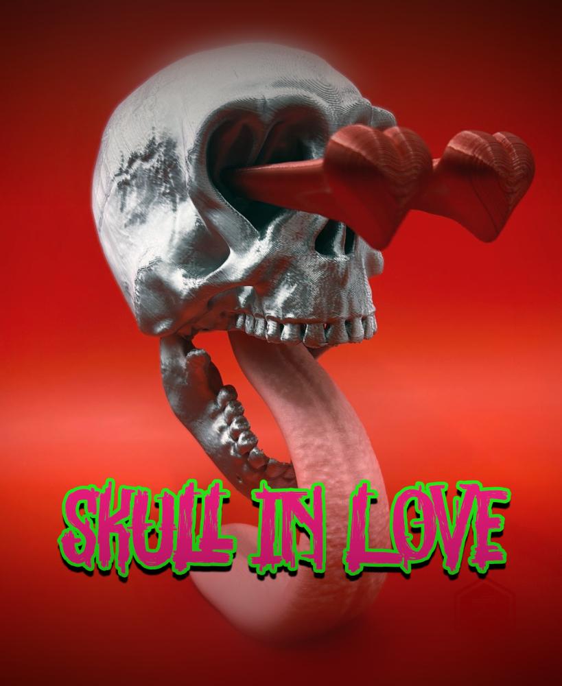 Skull In Love 3d model