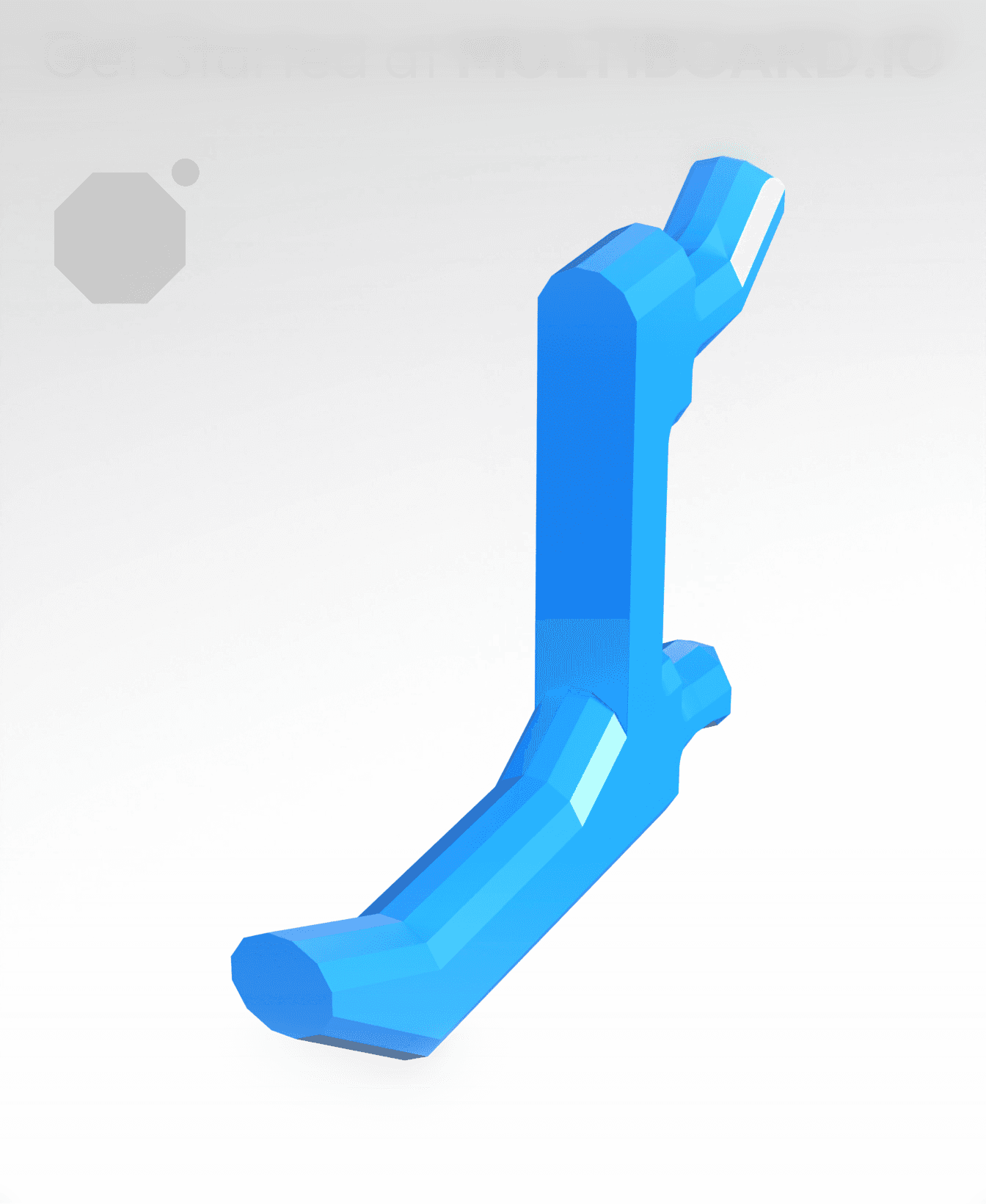 30 mm, Pegboard Click Hook 3d model