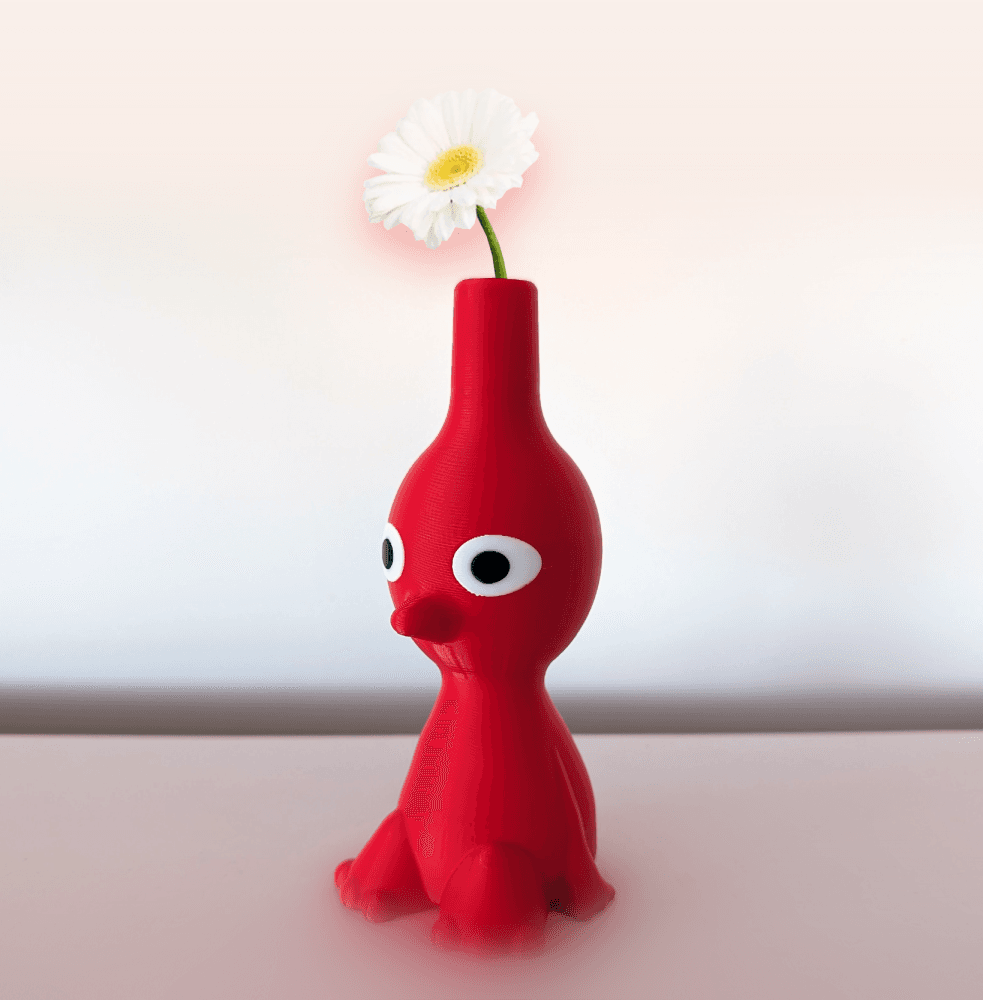 Red Pikmin Vase 3d model