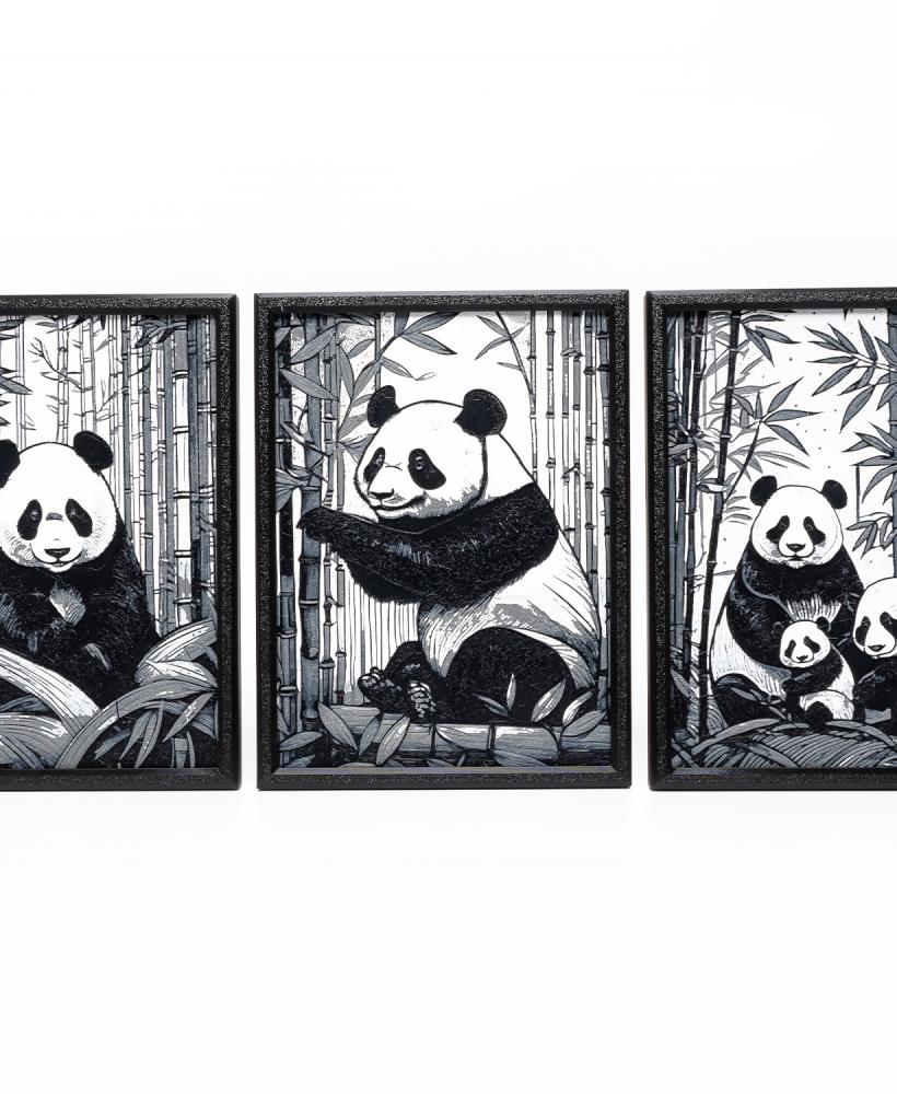 Giant Panda Wall Art 3d model