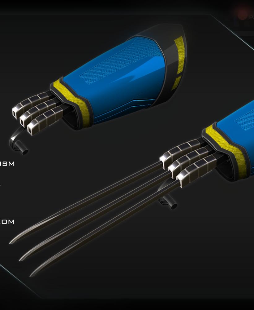 Wolverine functional claws 3d model