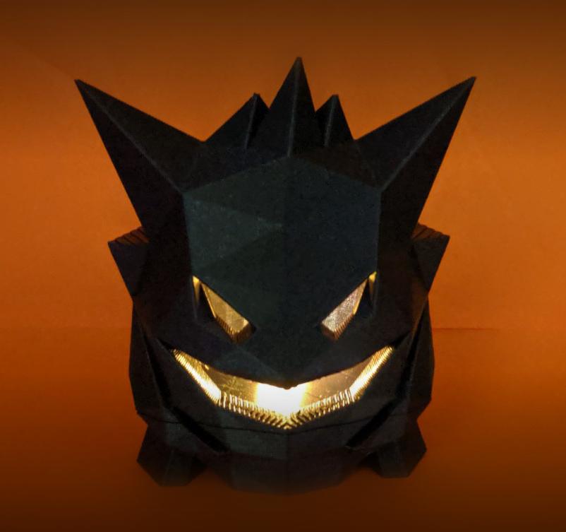 Gengar Spooky Low Poly Lantern 3d model