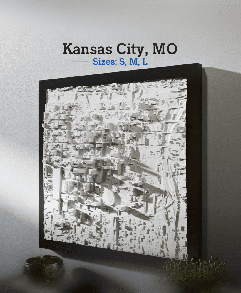 Kansas City, MO - Small, Medium and Large 3d model