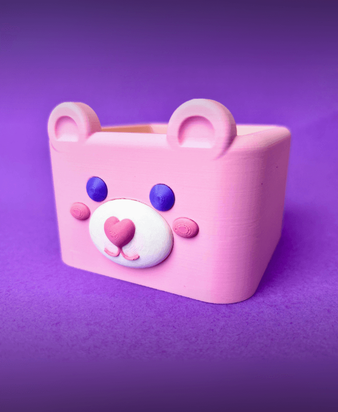 Bear Sticky Note Holder 3d model