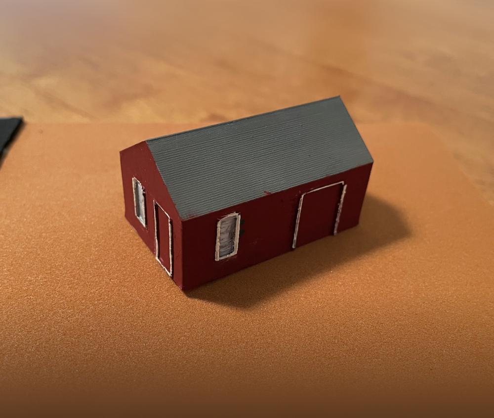 N scale small depot 3d model