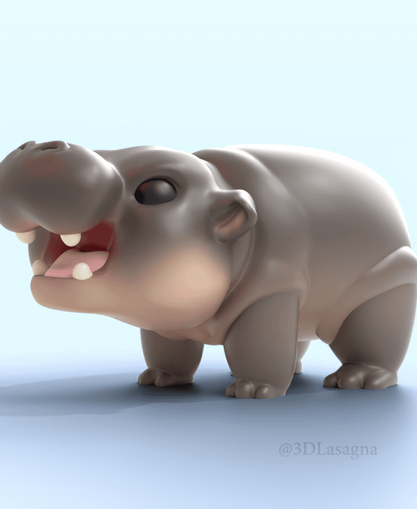 3DL Hippo 3d model