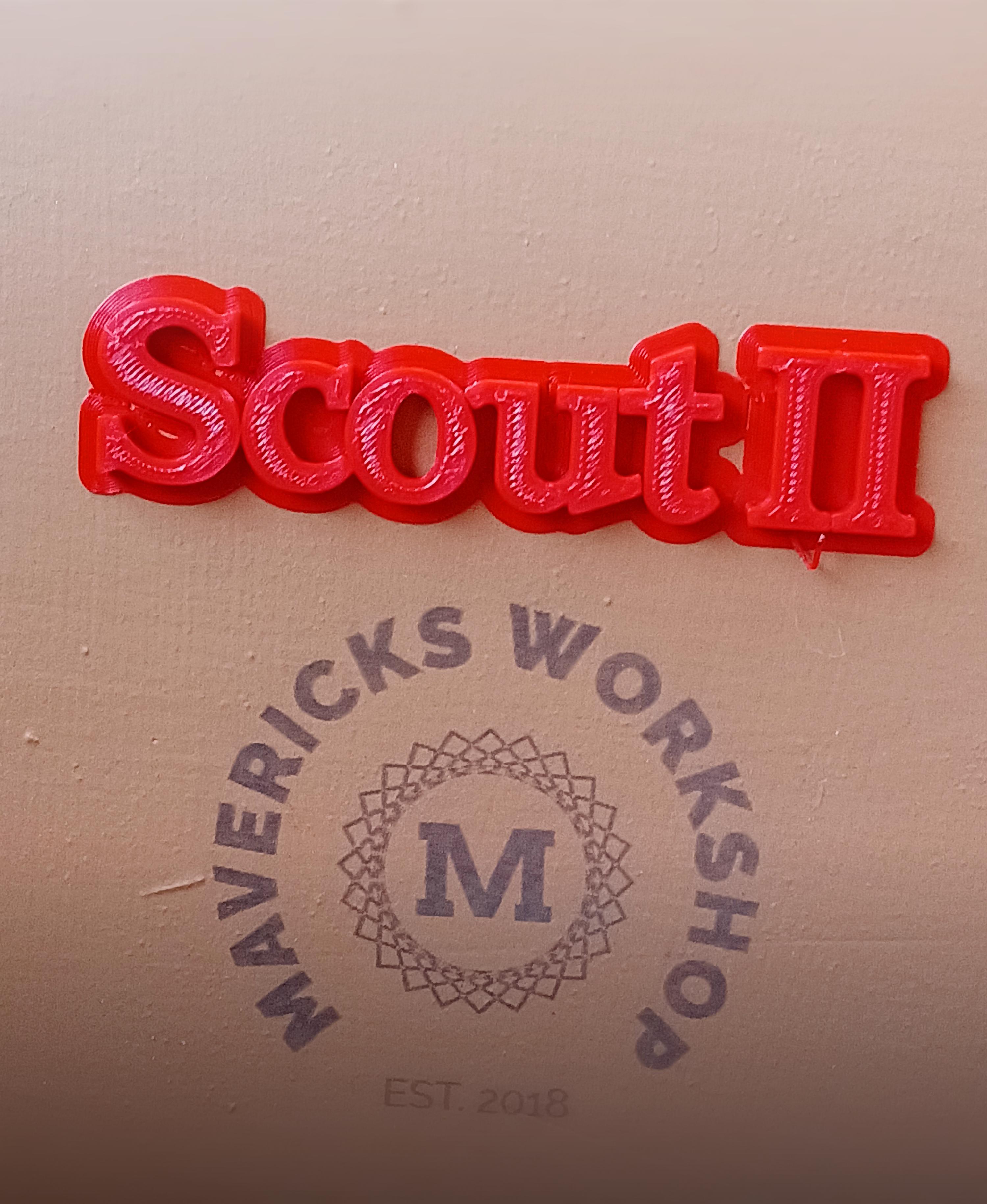 IH Scout 2 badge emblem 3d model