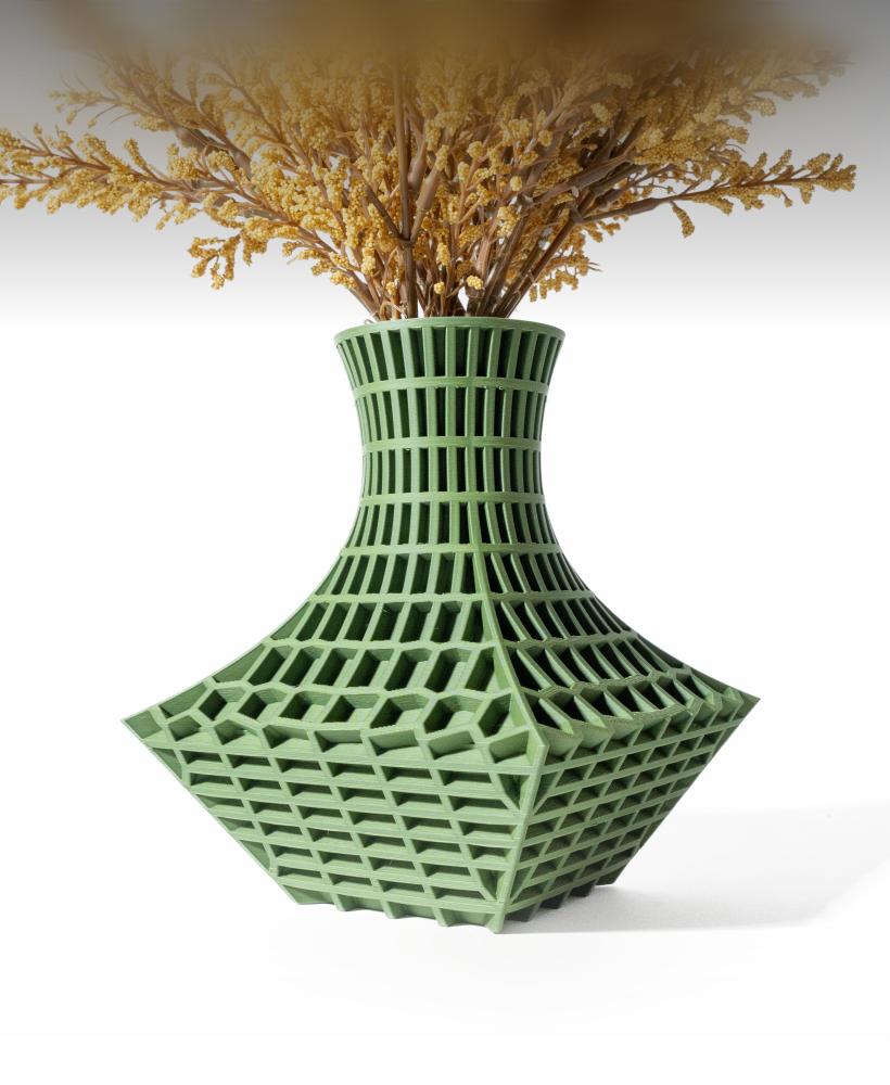 The Juve Vase, Modern and Unique Home Decor for Dried and Preserved Flower Arrangement  | STL File 3d model