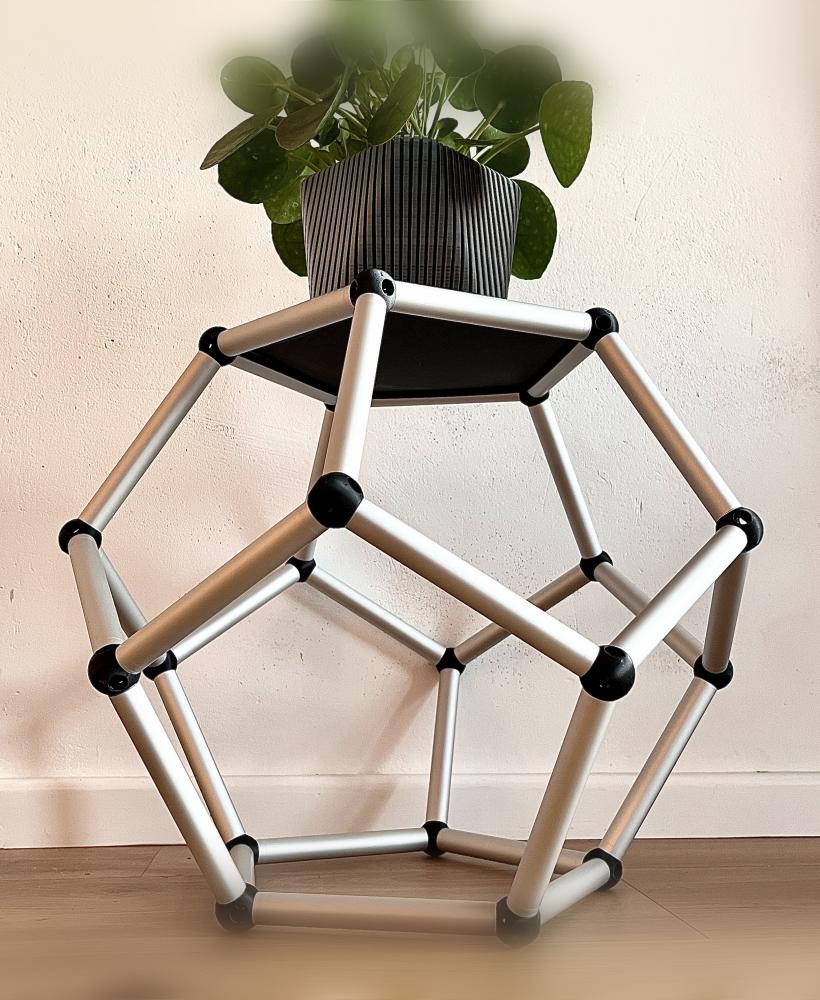 Dodecahedron side table USM Haller inspired 3d model