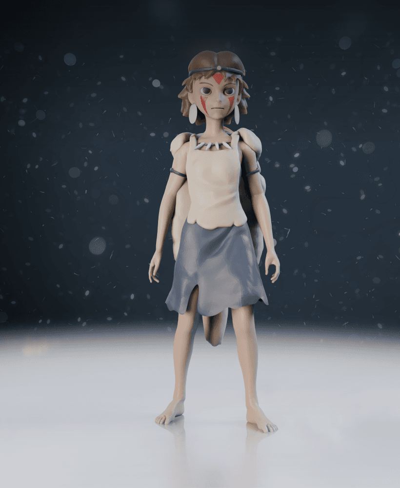 Princess Mononoke | Fan Art 3d model