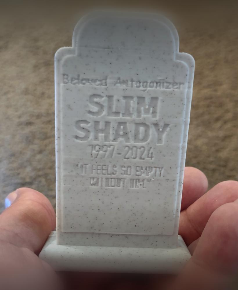 Death of Slim Shady Gravestone 3d model