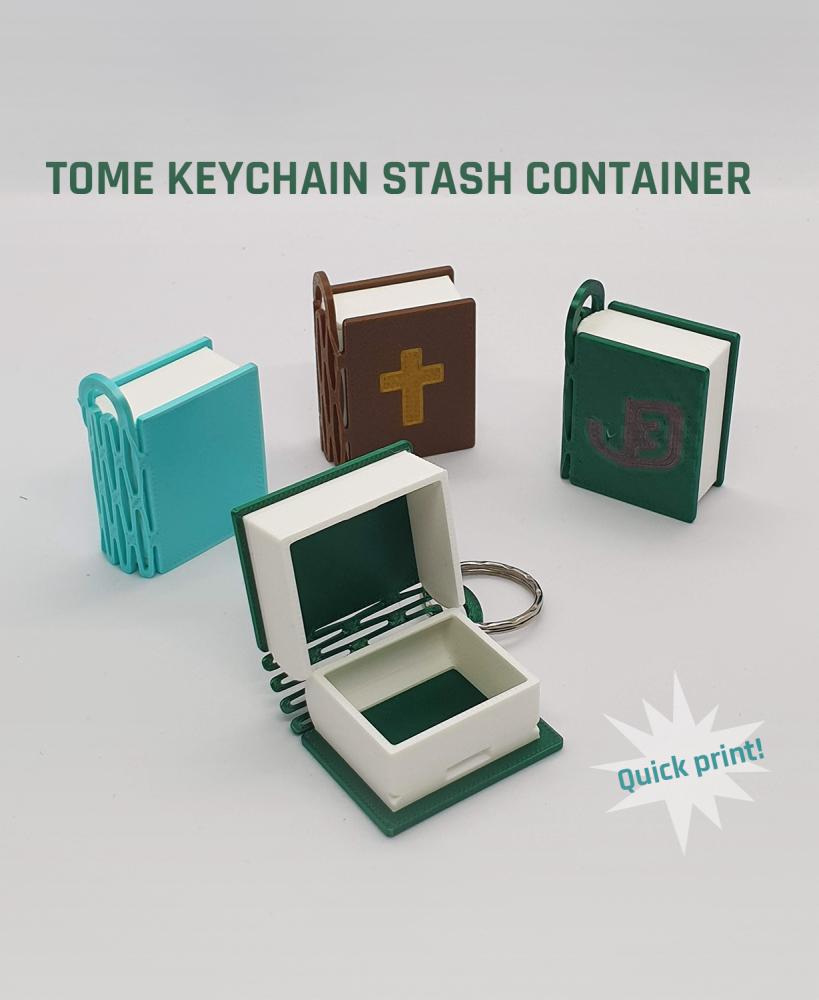 Tome Keychain Stash Container 3d model