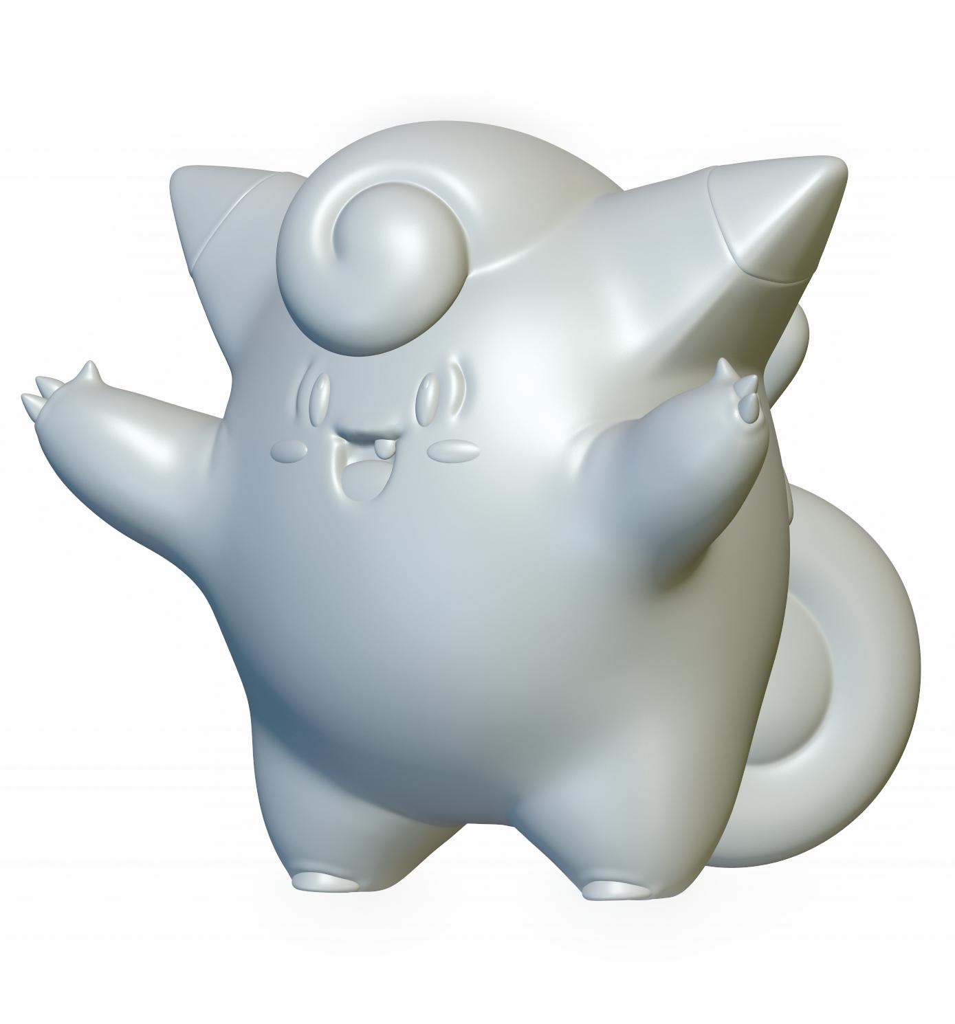 Pokemon Clefairy #35 - Optimized for 3D Printing  3d model