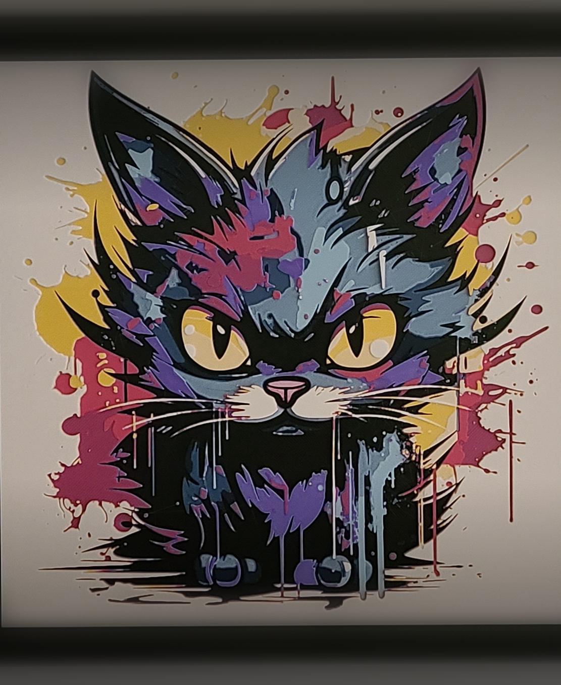 Graffiti Kitty - Filament Painting 3d model