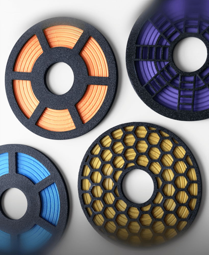 Filament Spool Coasters 3d model