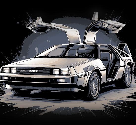 Fan Art Picture of the Back to the Future Hotrod DeLorean - Free for Limited Time 3d model