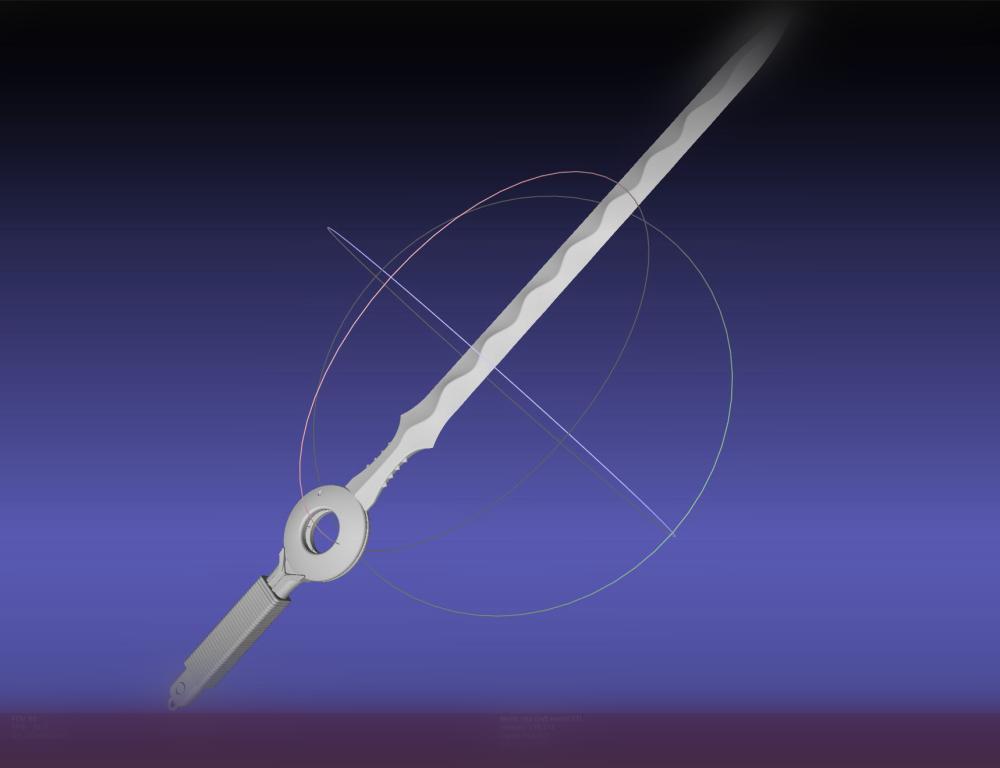 Cop Craft Sword Printable Assembly 3d model