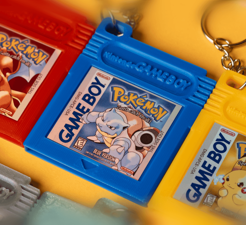 Gameboy and GB Color Cartridges - Keychains and Wall Mountables 3d model