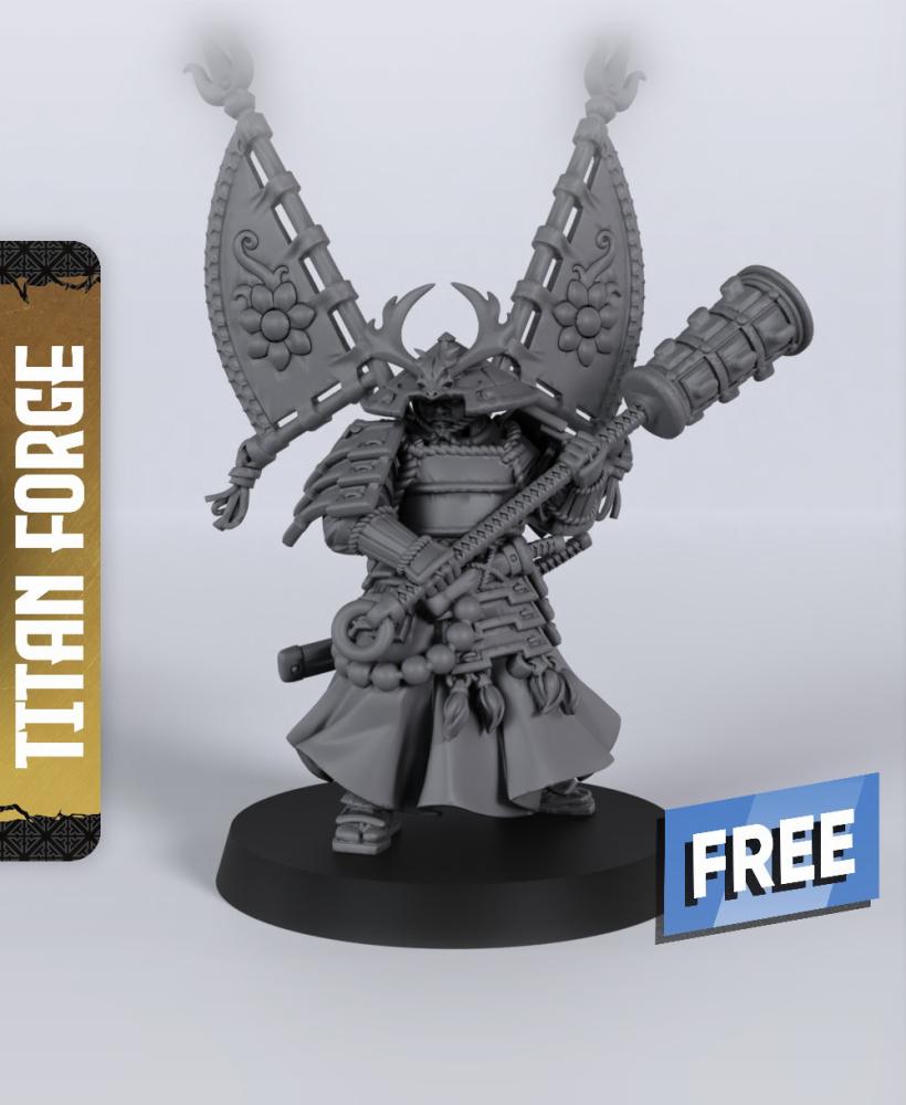 General of Dragon Empire - With Free Dragon Warhammer - 5e DnD Inspired for RPG and Wargamers 3d model