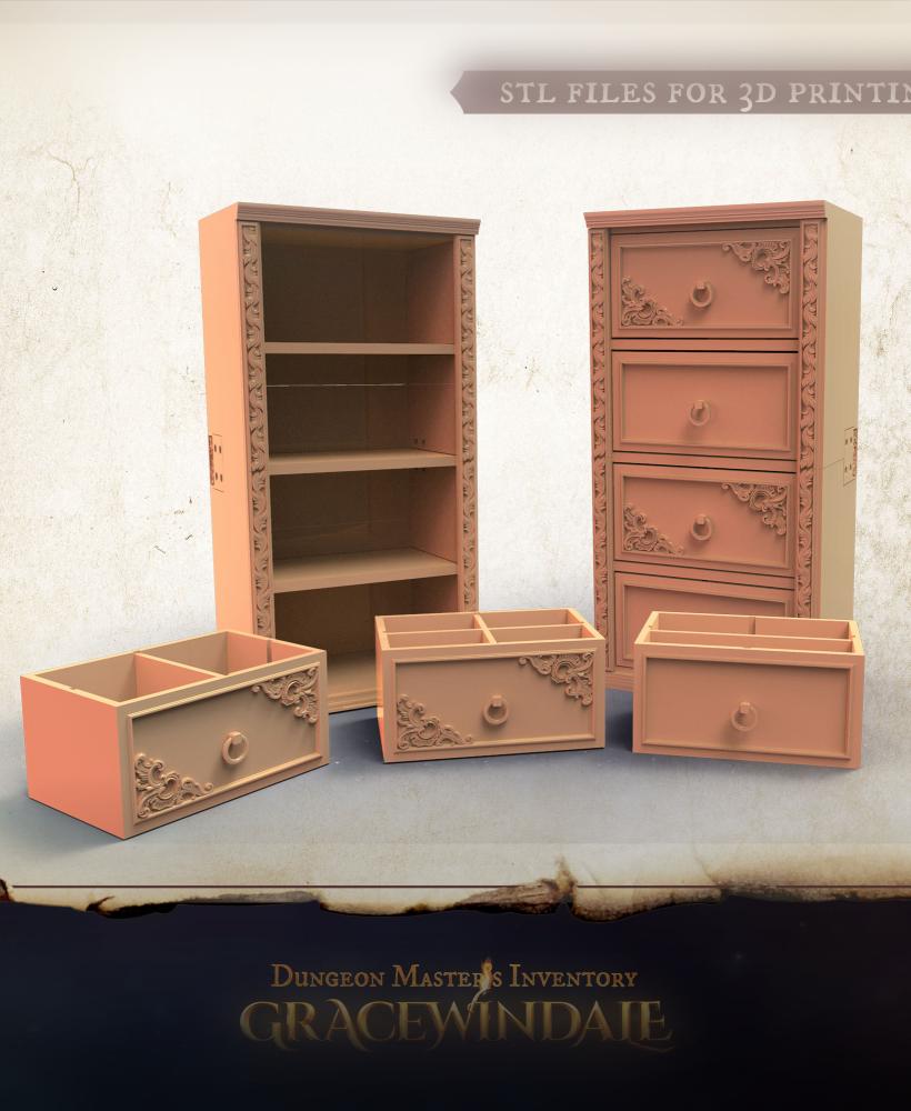 Mini Drawers 3d model