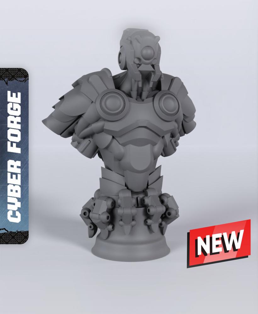 Seabed Bust - With Free Cyberpunk Warhammer - 40k Sci-Fi Gift Ideas for RPG and Wargamers 3d model