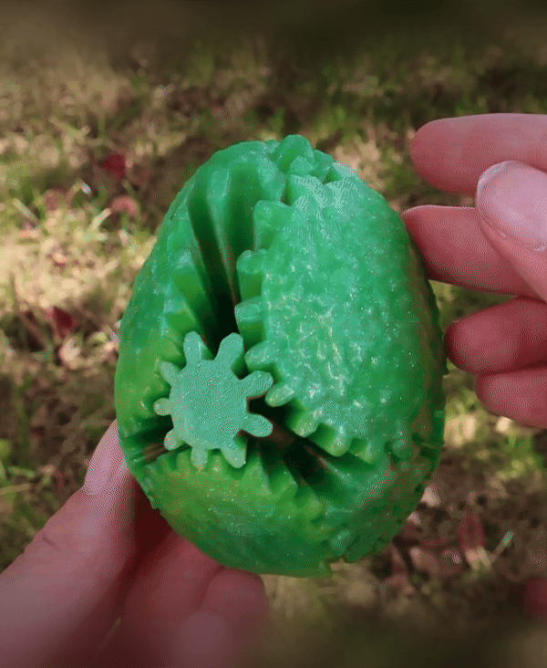 Avocado Gear Ball Fidget Toy 3d model