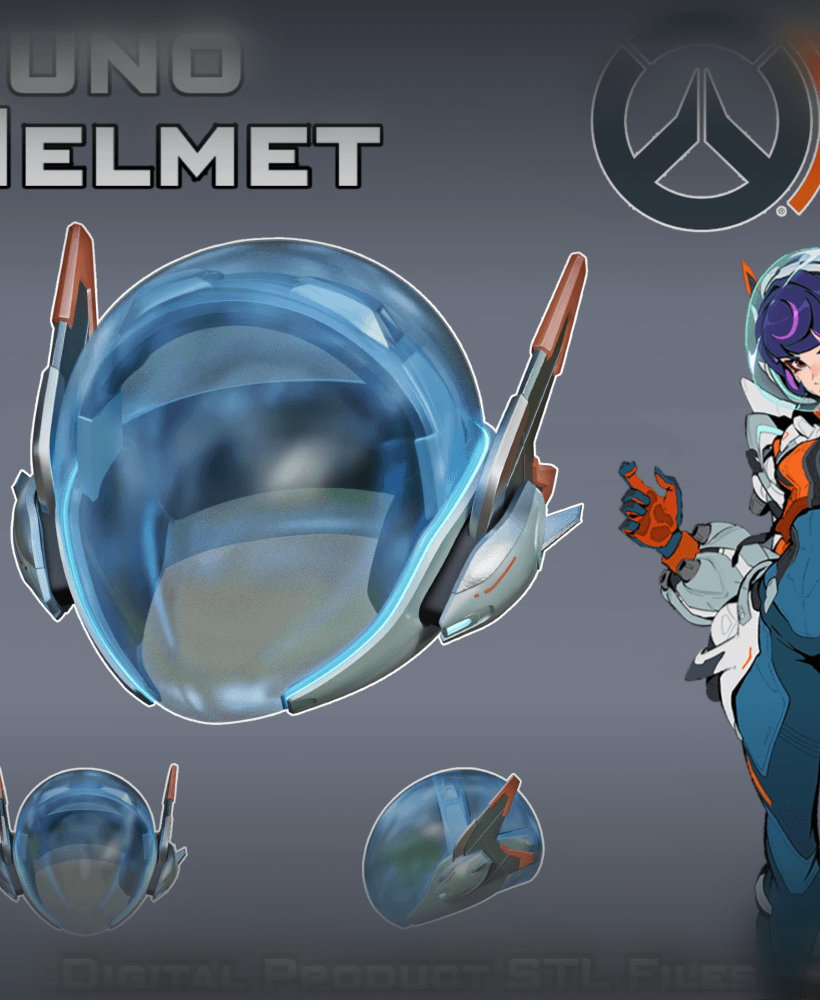 Si Fi Juno Space Ranger Helmet Overwatch 2 3d model