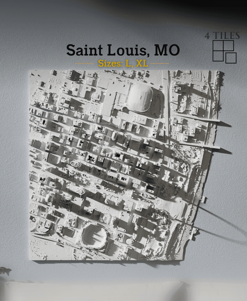 Saint Louis, MO - Large & Extra Large 3d model