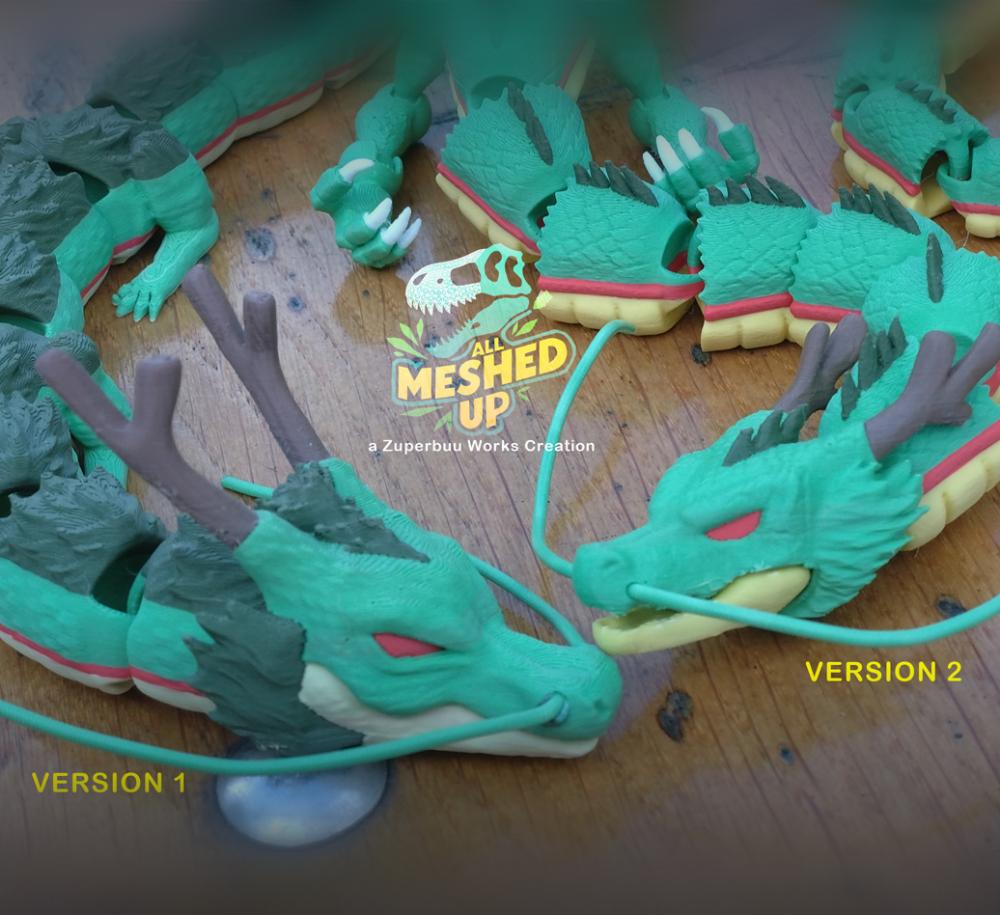 Articulated Shenron Dragon Toy 3d model