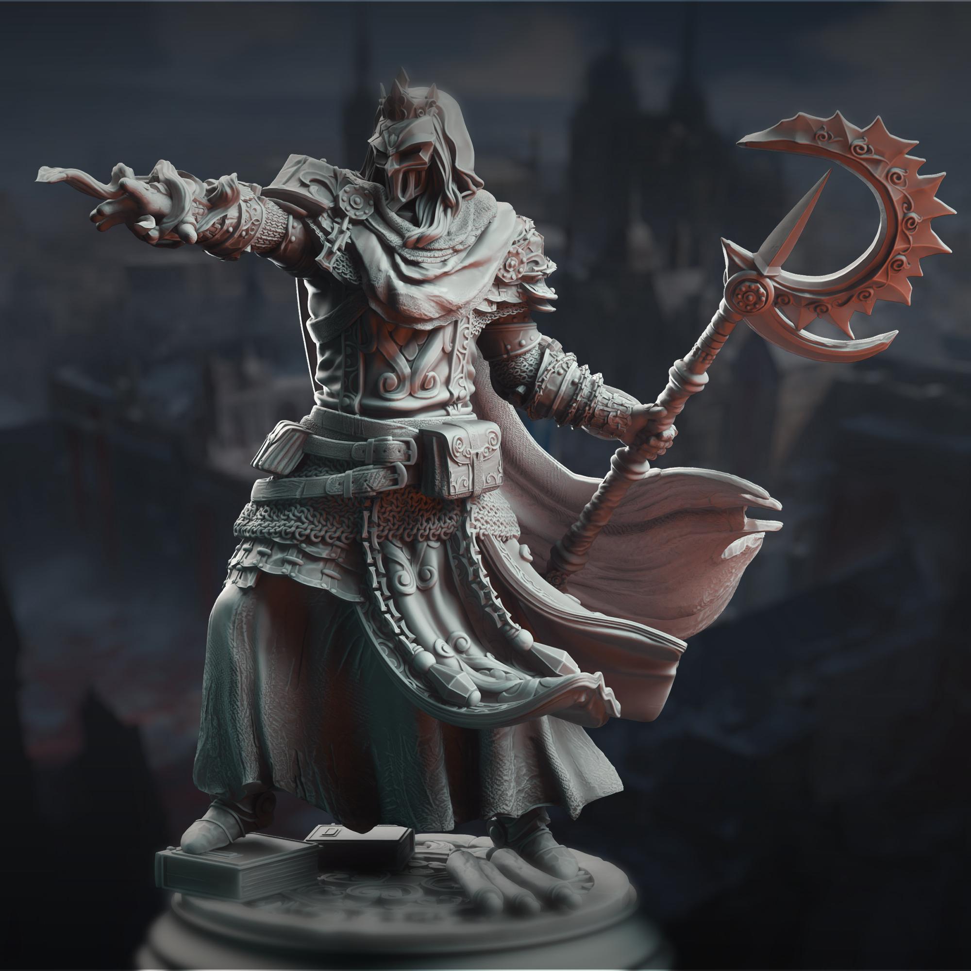 Psionic Spell Knight - Bastian the Everknowing 3d model