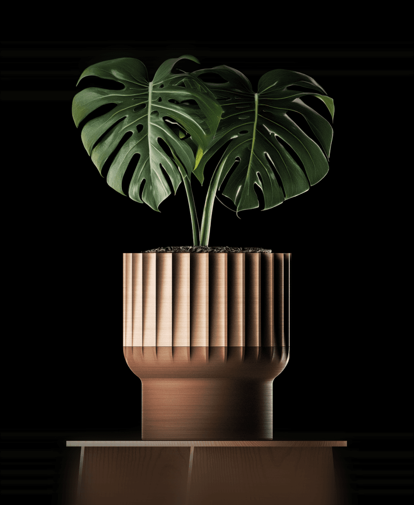 Self-watering planter (big size) 3d model