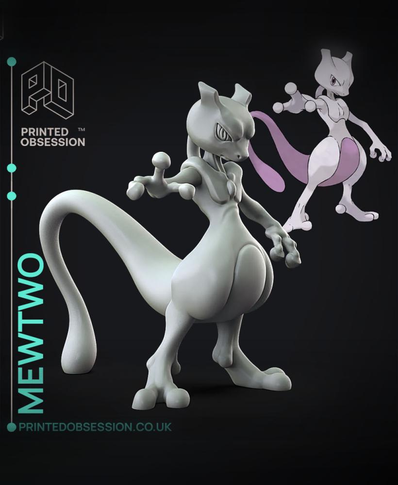 Mewtwo - Pokemon - Fan Art 3d model