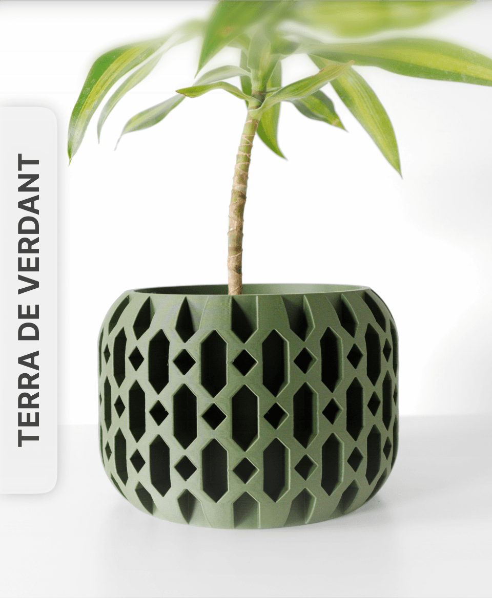 The Ritar Planter Pot with Drainage Tray & Stand by Terra de Verdant 3d model