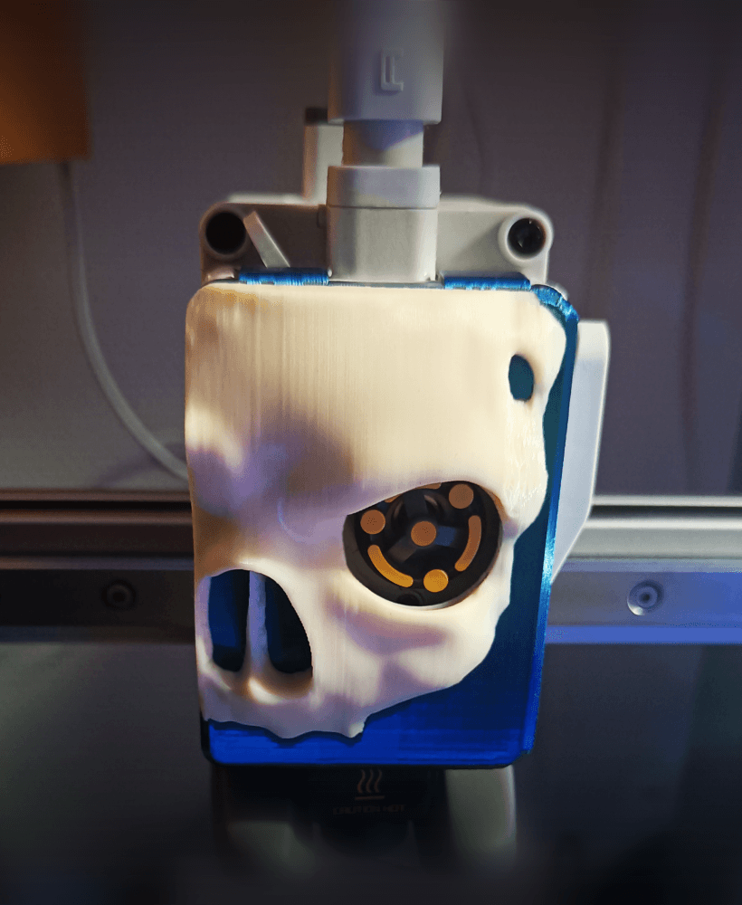 Skull Extruder Front Cover for the Bambu Labs A1 and A1 Mini  3d model